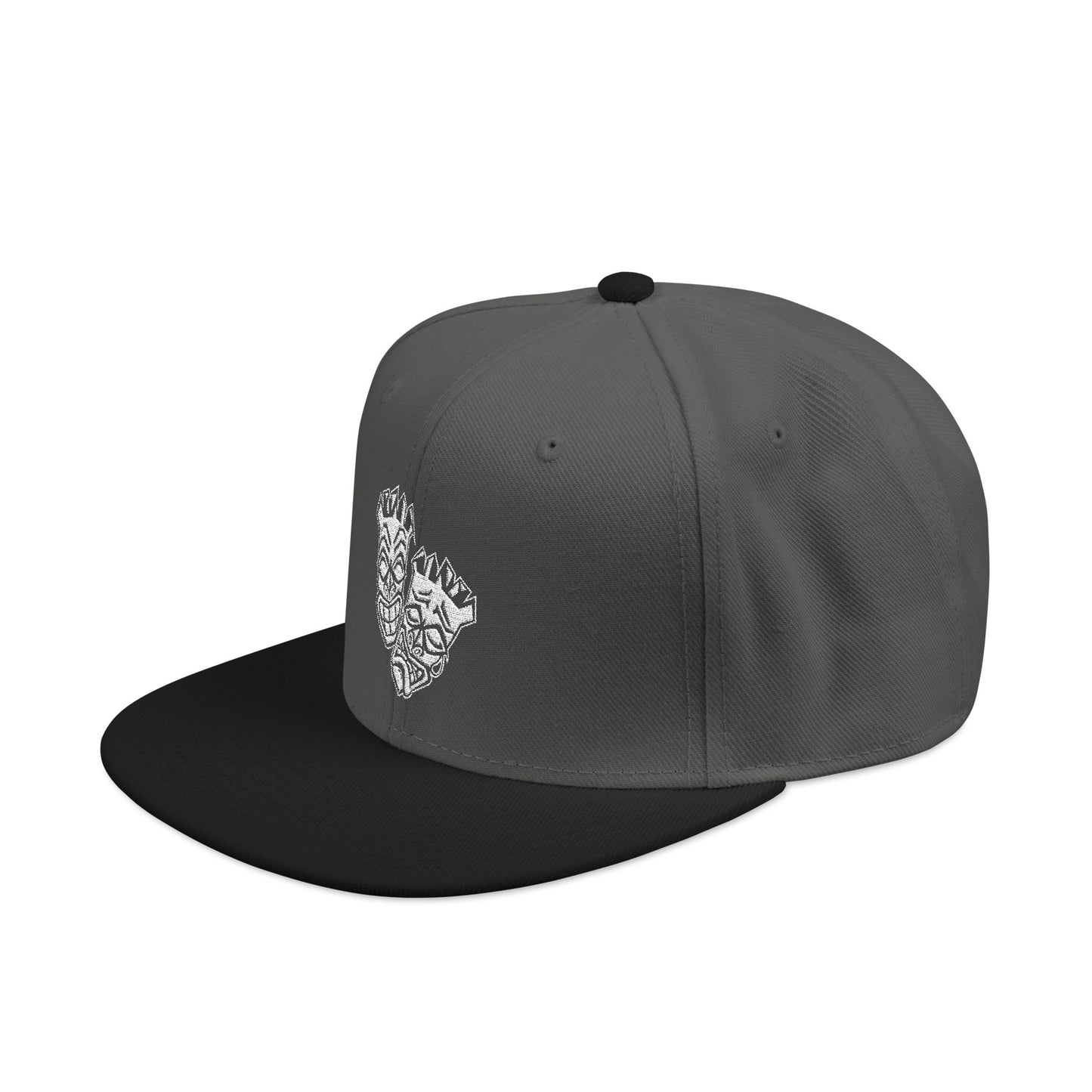 Now & Later White Tiki Heads Snapback