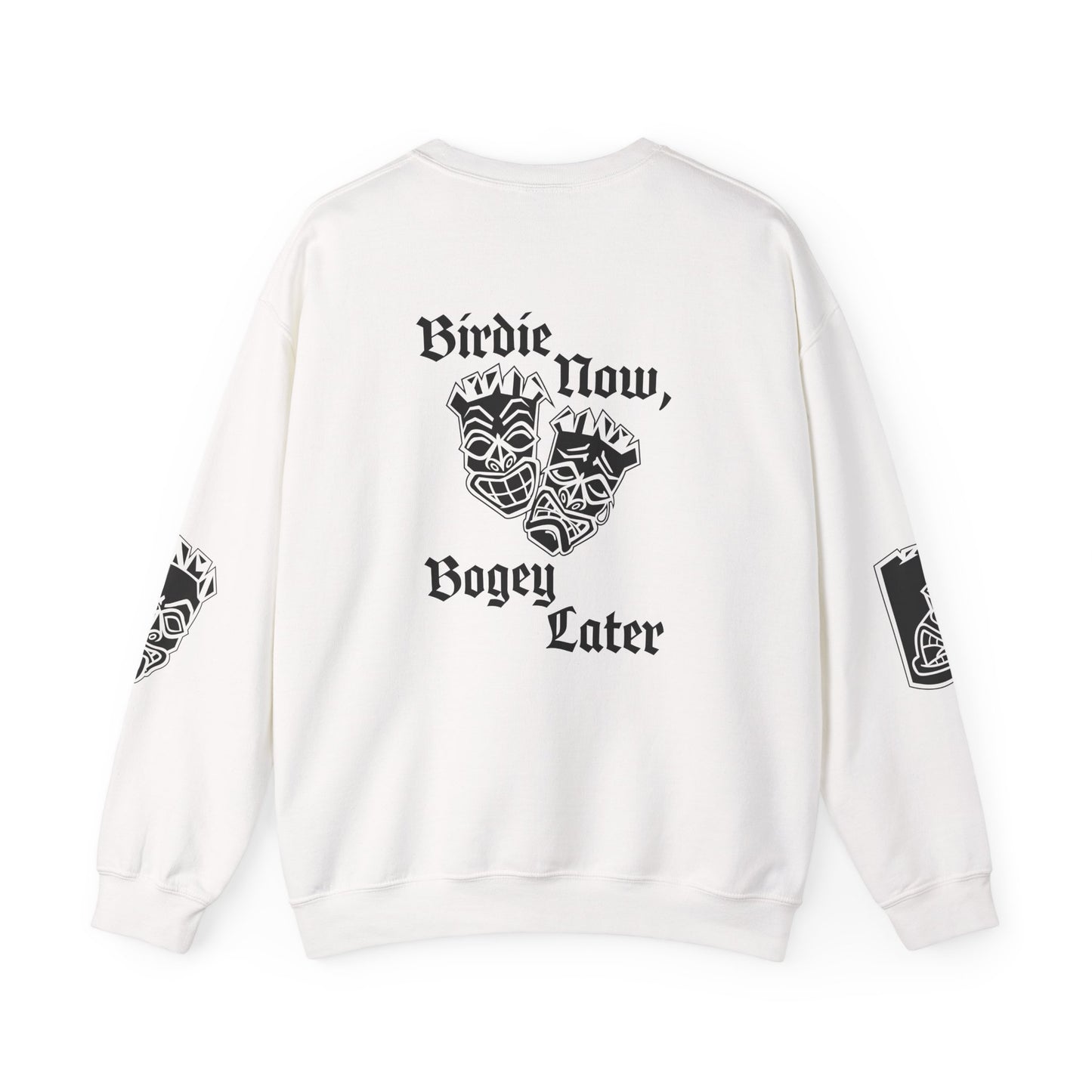"Birdie Now, Bogey Later" Tiki Golf Crewneck Sweatshirt