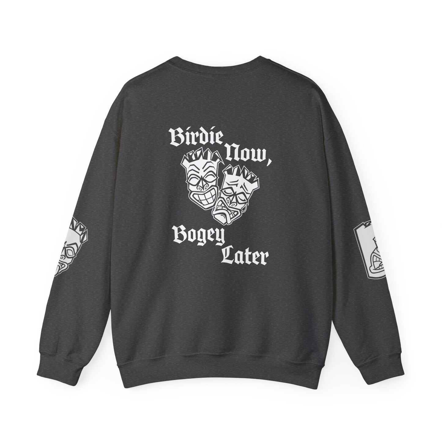 "Birdie Now, Bogey Later" Tiki Golf Crewneck Sweatshirt