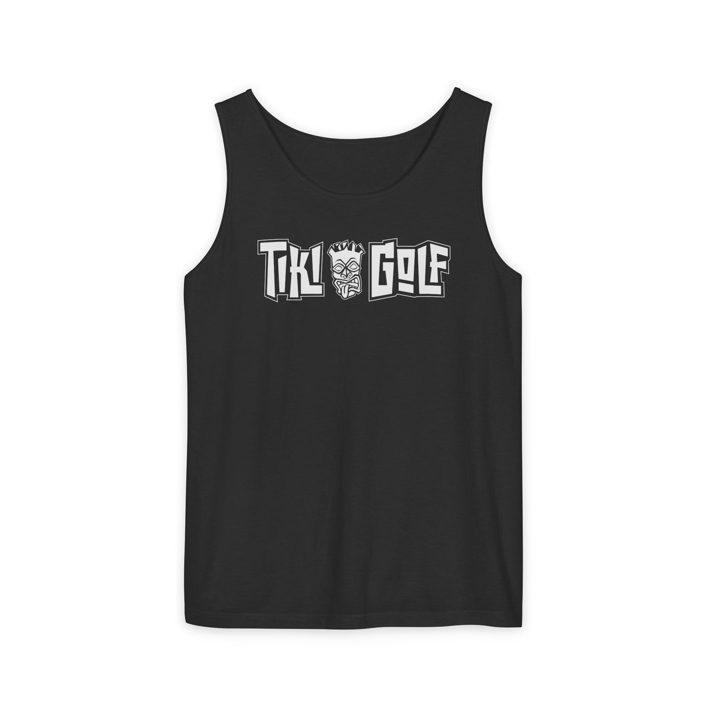 "Birdie Now, Bogey Later" Tiki Golf Tank Top