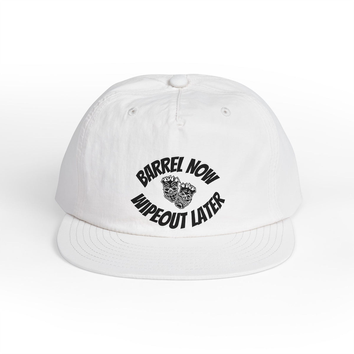 "Barrel Now, Wipeout Later" Tiki Surf Club Snapback