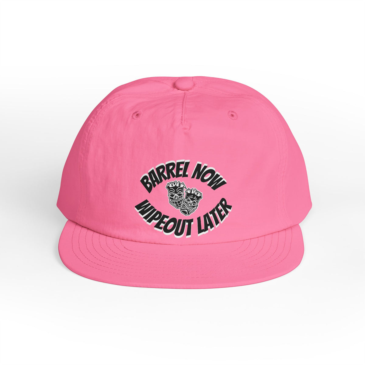 "Barrel Now, Wipeout Later" Tiki Surf Club Snapback