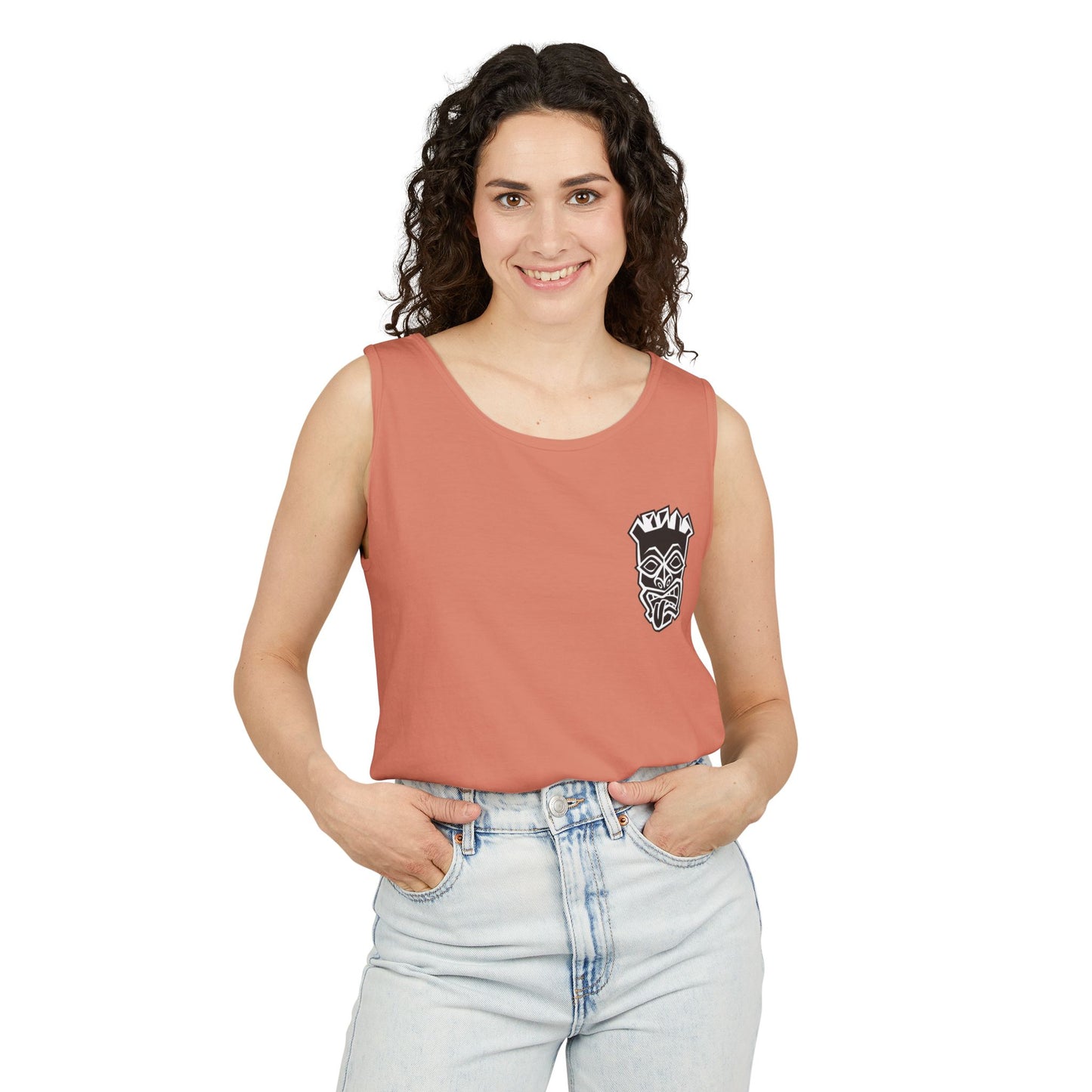 Tongue Out Tiki Tank Top