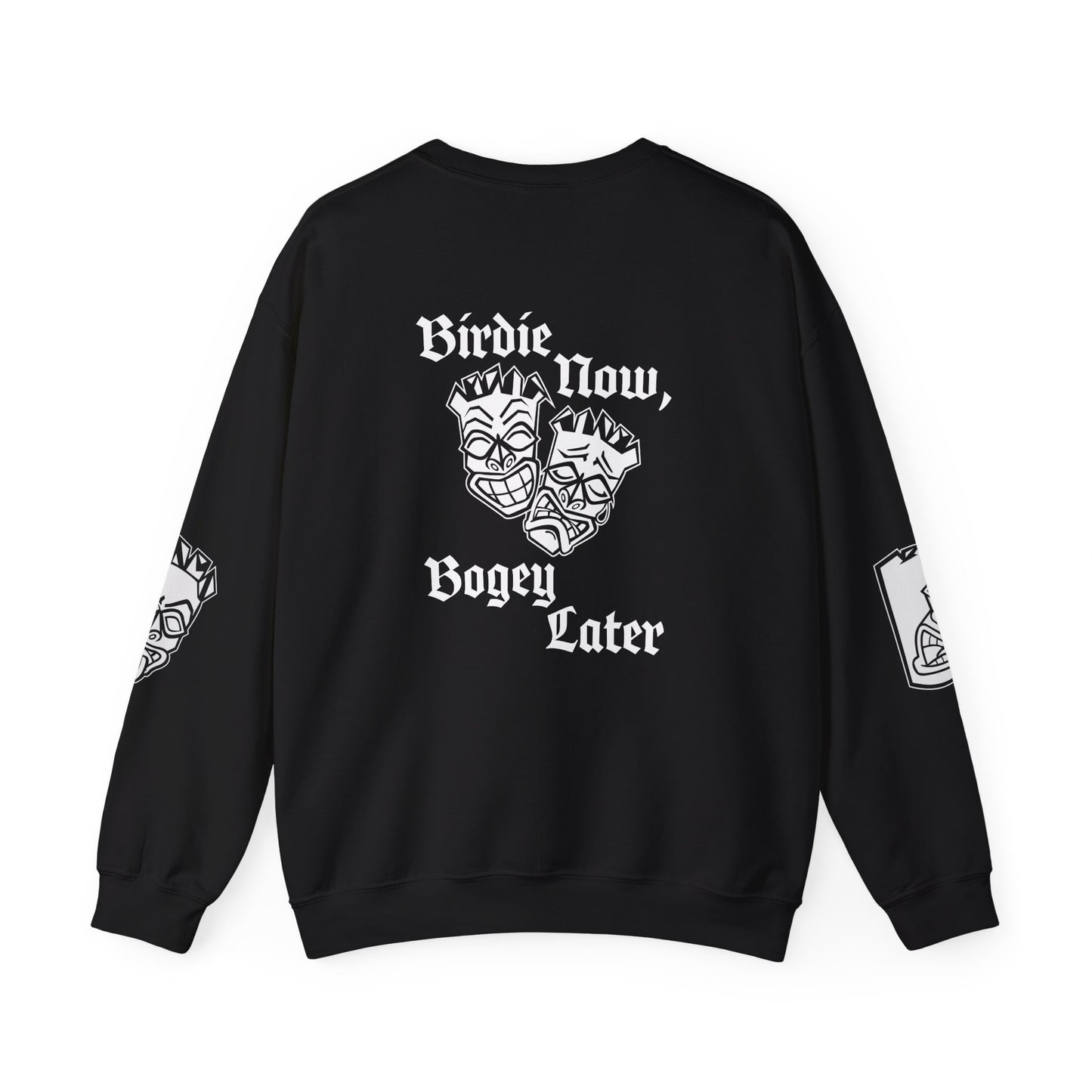 "Birdie Now, Bogey Later" Tiki Golf Crewneck Sweatshirt