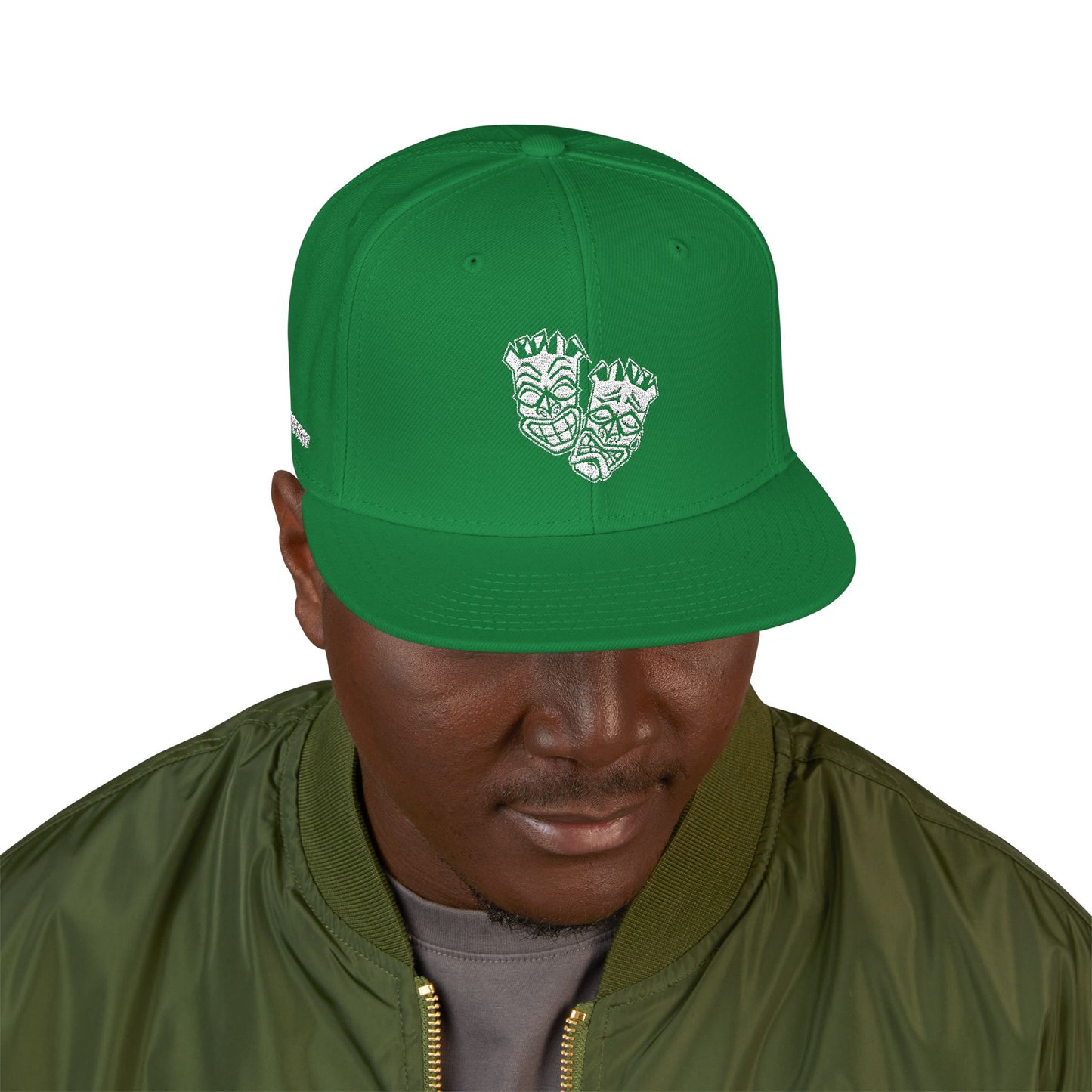 "Birdie Now, Bogey Later" Embroidered Tiki Golf Snapback