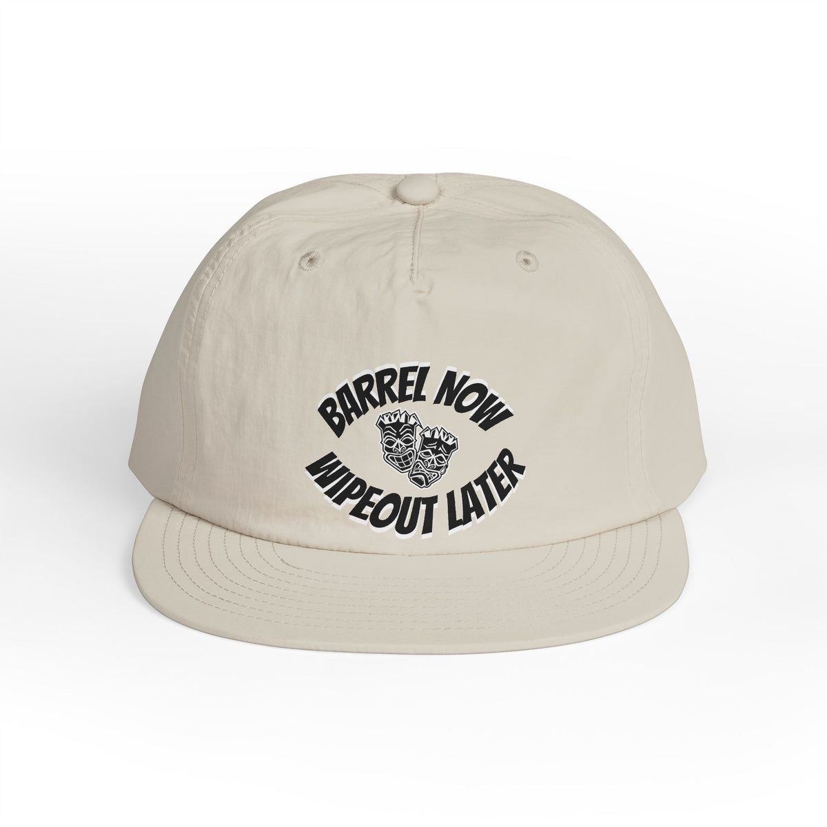 "Barrel Now, Wipeout Later" Tiki Surf Club Snapback