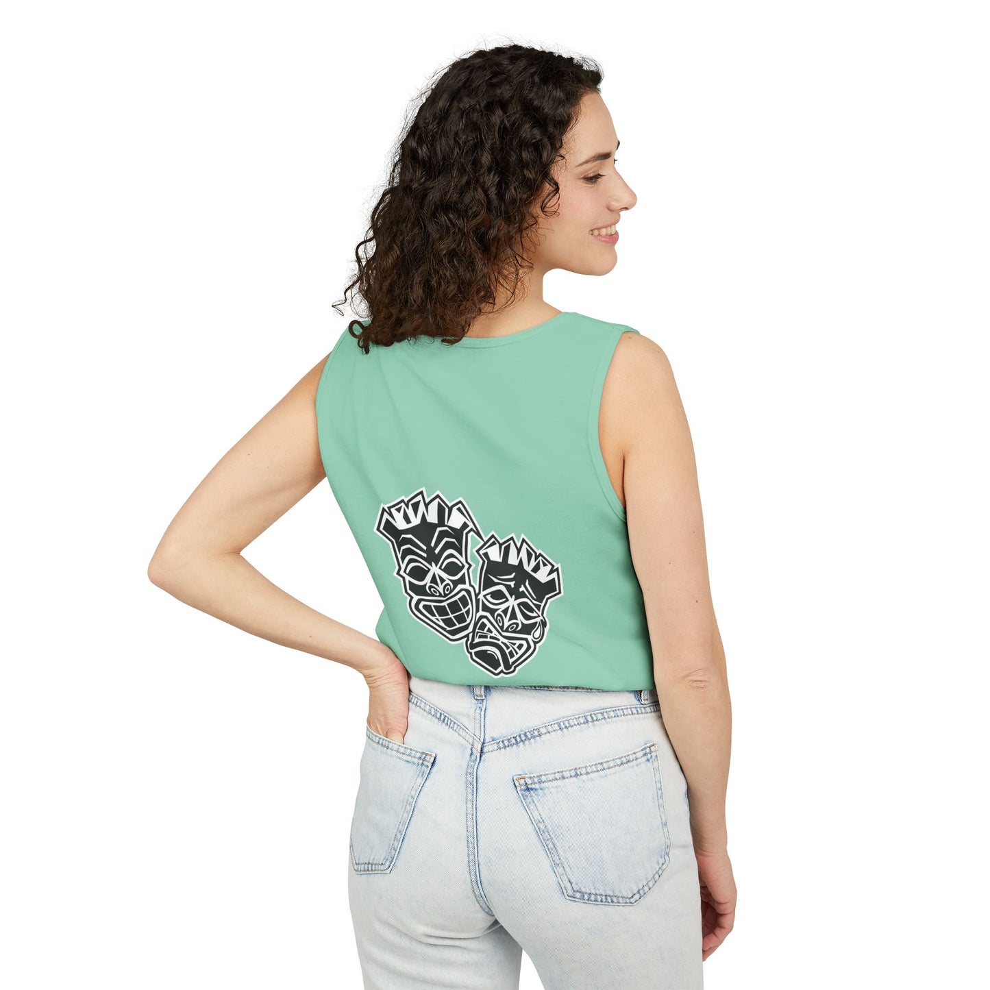 Tongue Out Tiki Tank Top