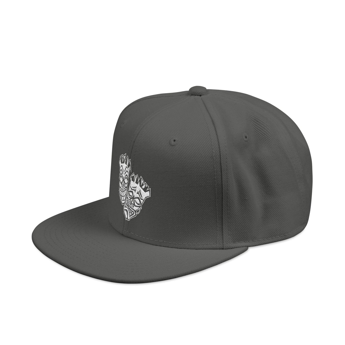 Now & Later White Tiki Heads Snapback
