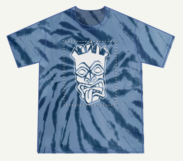 Kids Tongue Out Tiki Tie-Dye T-Shirt