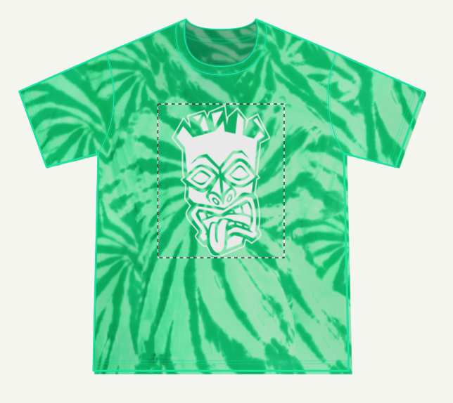 Kids Tongue Out Tiki Tie-Dye T-Shirt