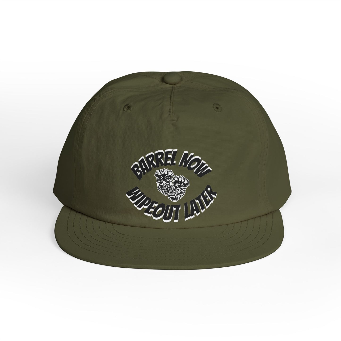 "Barrel Now, Wipeout Later" Tiki Surf Club Snapback