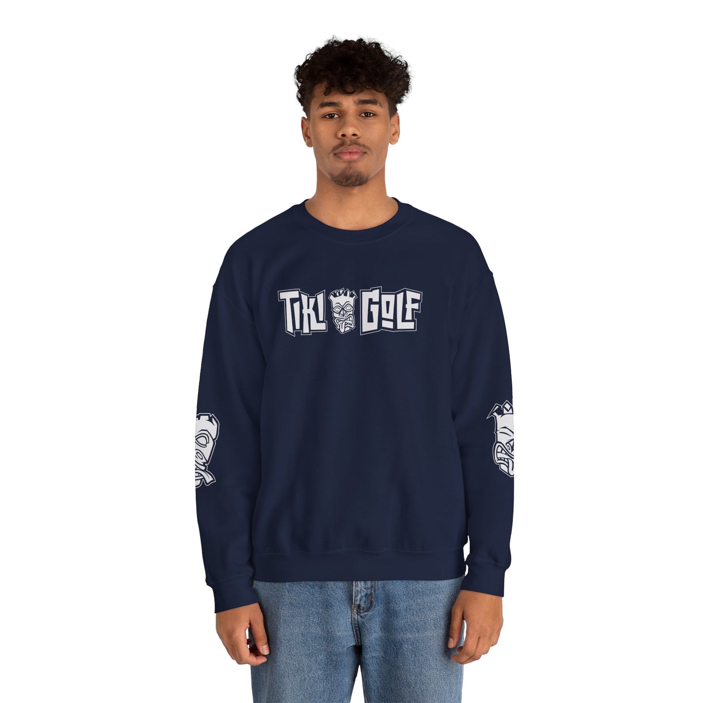 "Birdie Now, Bogey Later" Tiki Golf Crewneck Sweatshirt