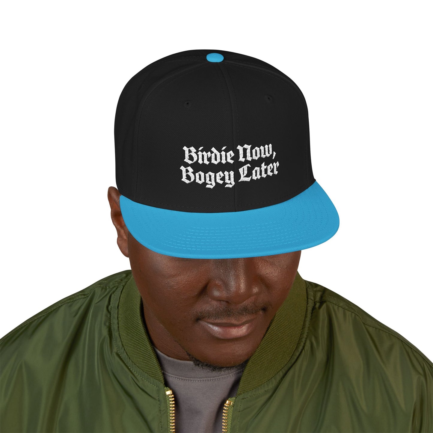 BNBL White Embroidered Snapback