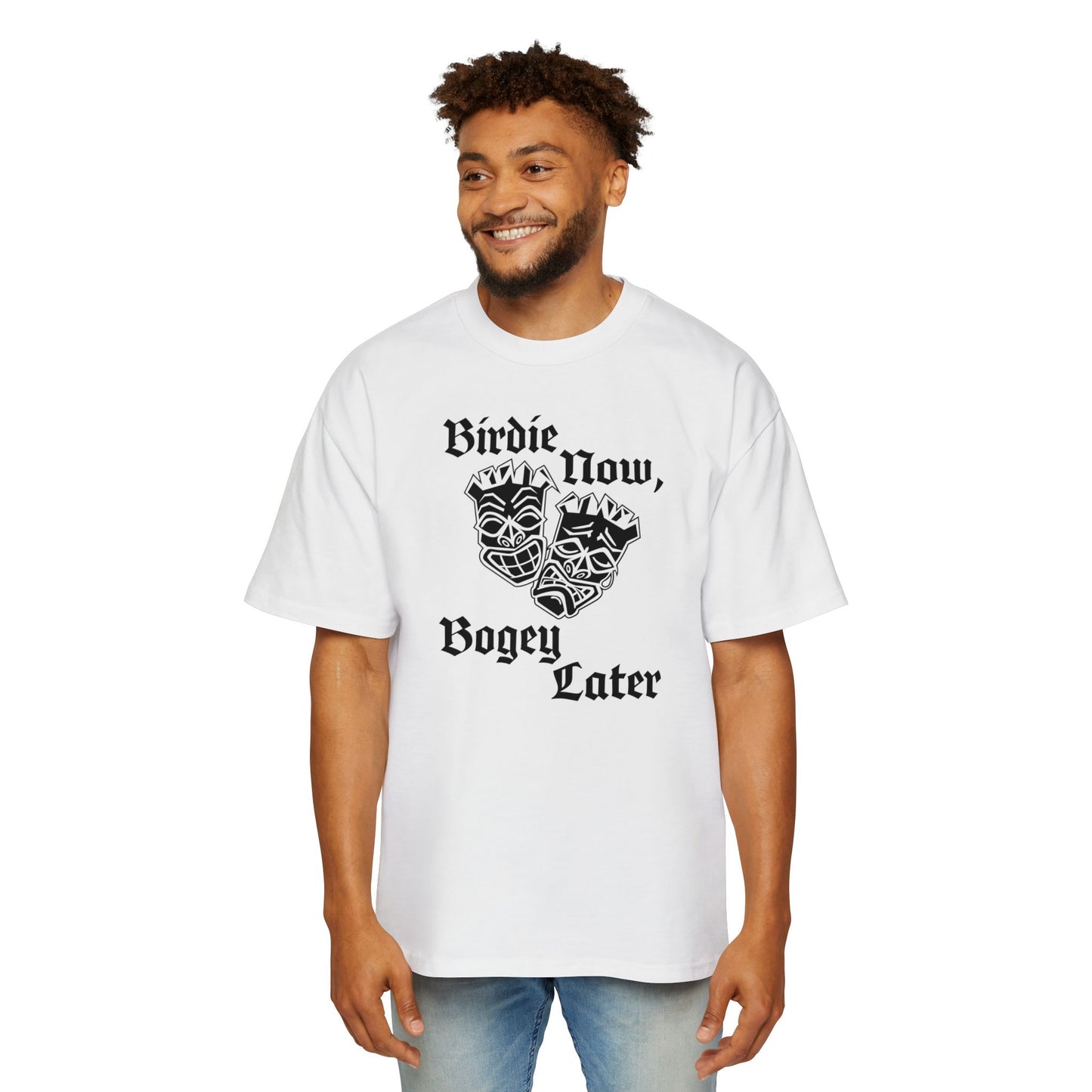 "Birdie Now, Bogey Later" Oversized T-Shirt