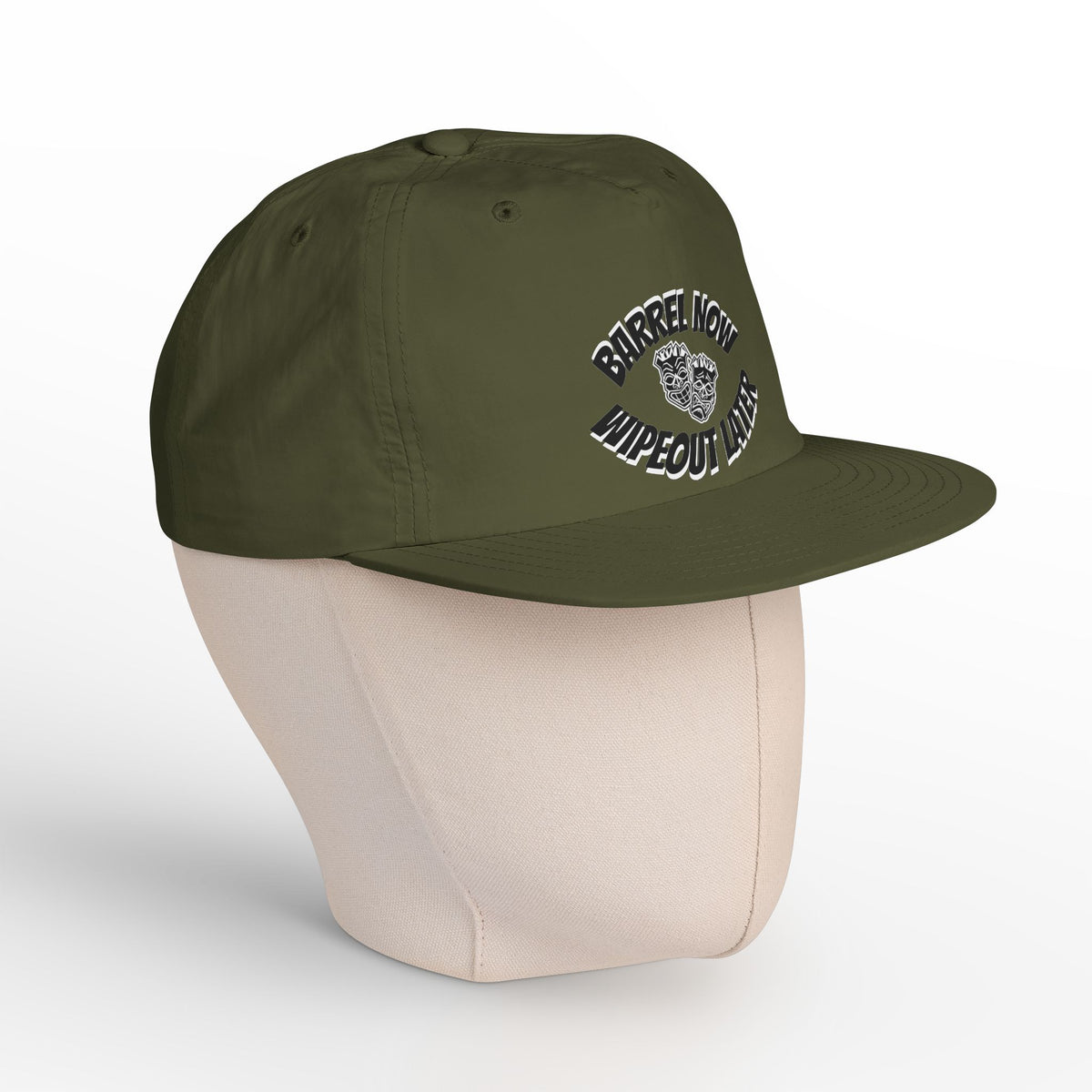 "Barrel Now, Wipeout Later" Tiki Surf Club Snapback