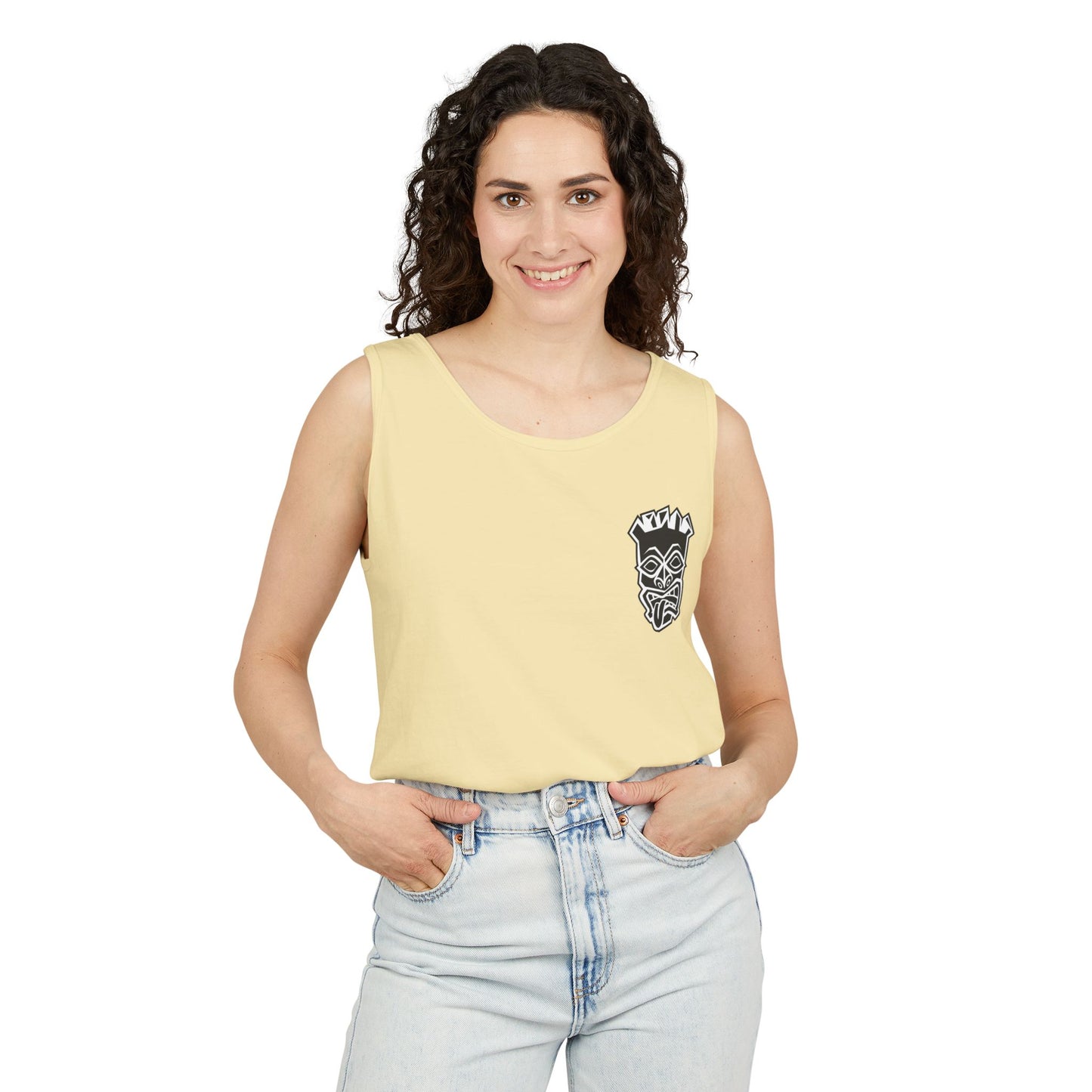 Tongue Out Tiki Tank Top