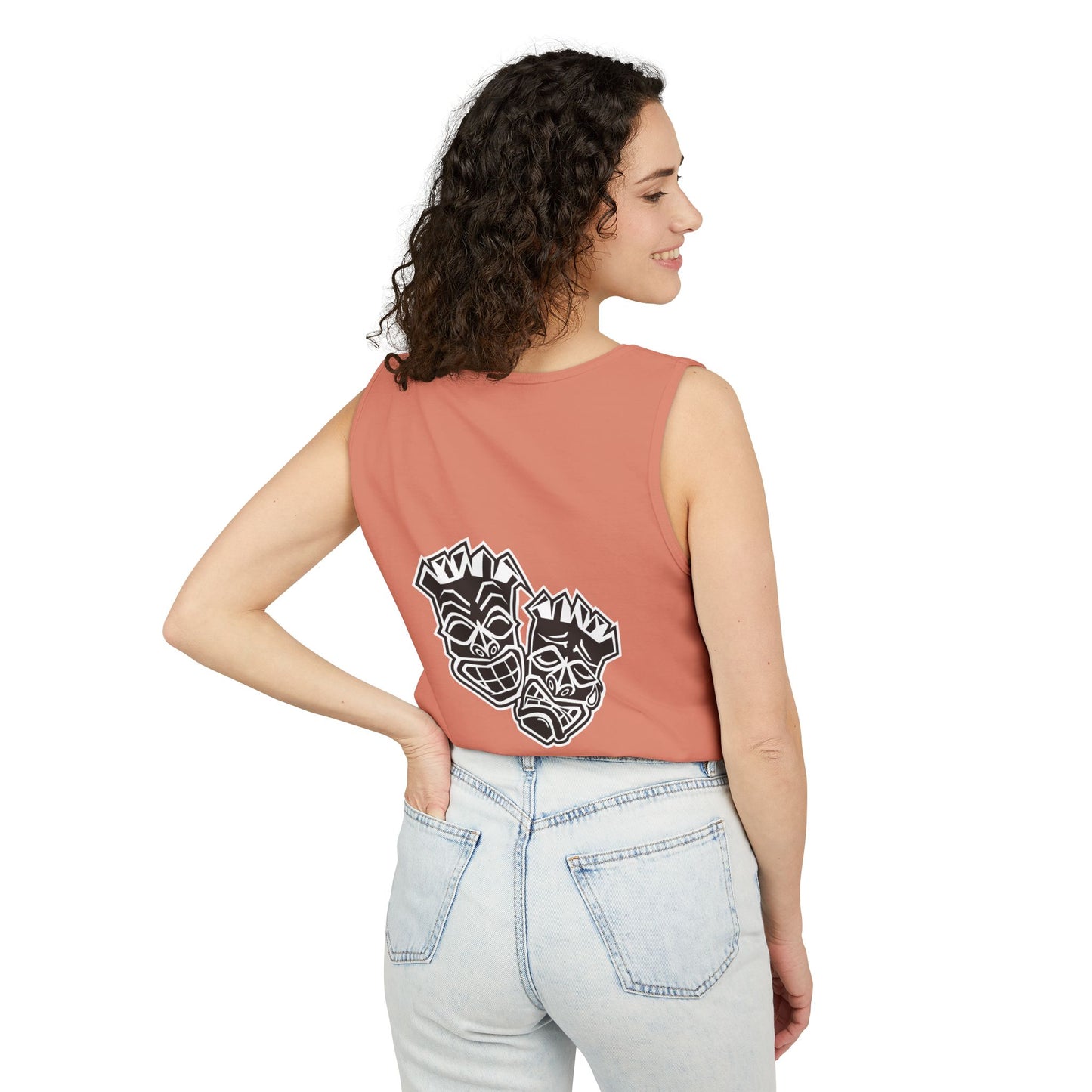 Tongue Out Tiki Tank Top