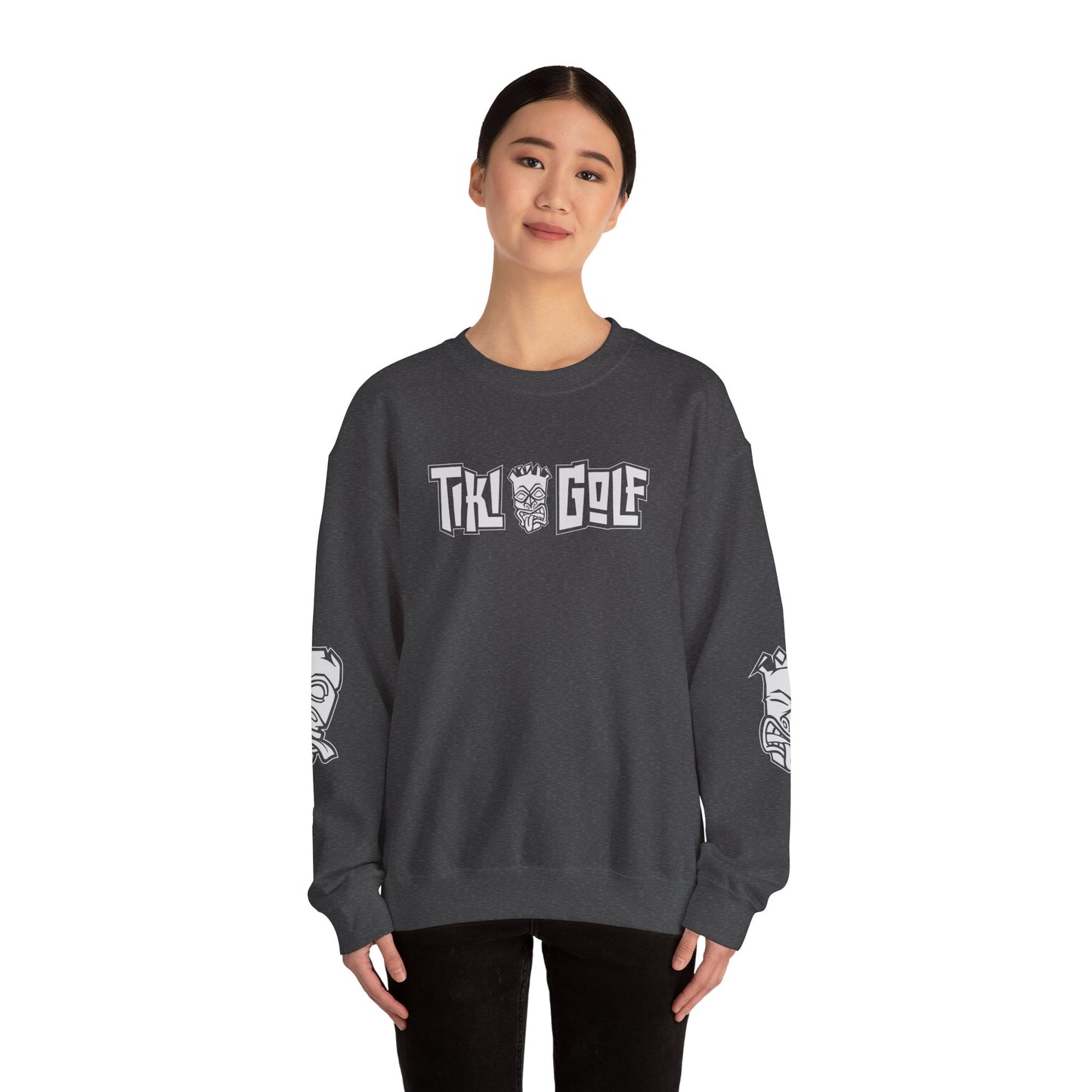 "Birdie Now, Bogey Later" Tiki Golf Crewneck Sweatshirt