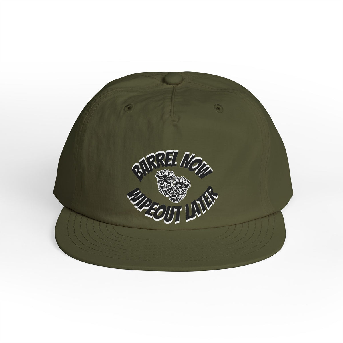 "Barrel Now, Wipeout Later" Tiki Surf Club Snapback