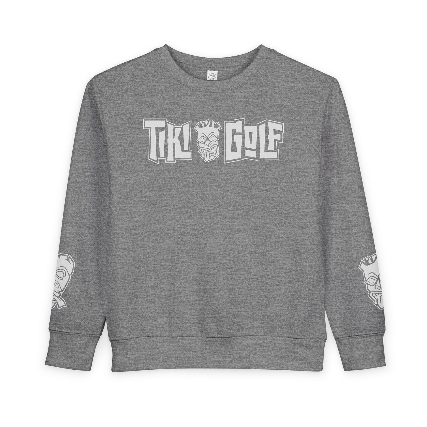 “Birdie Now, Bogey Later” Tiki Golf Toddler Crewneck