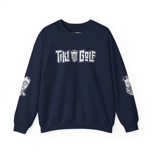 "Birdie Now, Bogey Later" Tiki Golf Crewneck Sweatshirt