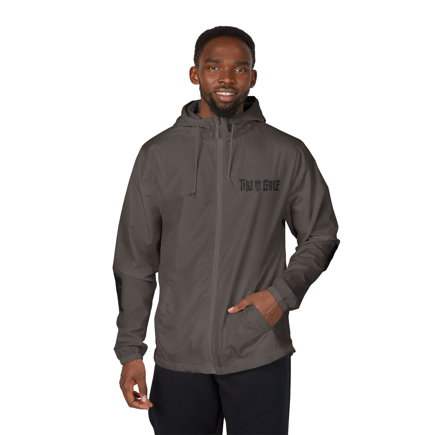 Now & Later Tiki Heads Golf Windbreaker