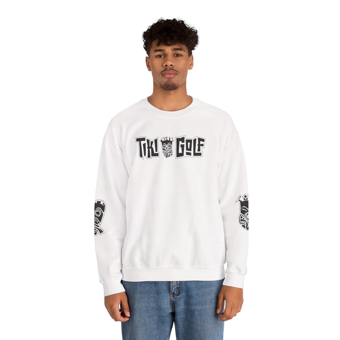 "Birdie Now, Bogey Later" Tiki Golf Crewneck Sweatshirt