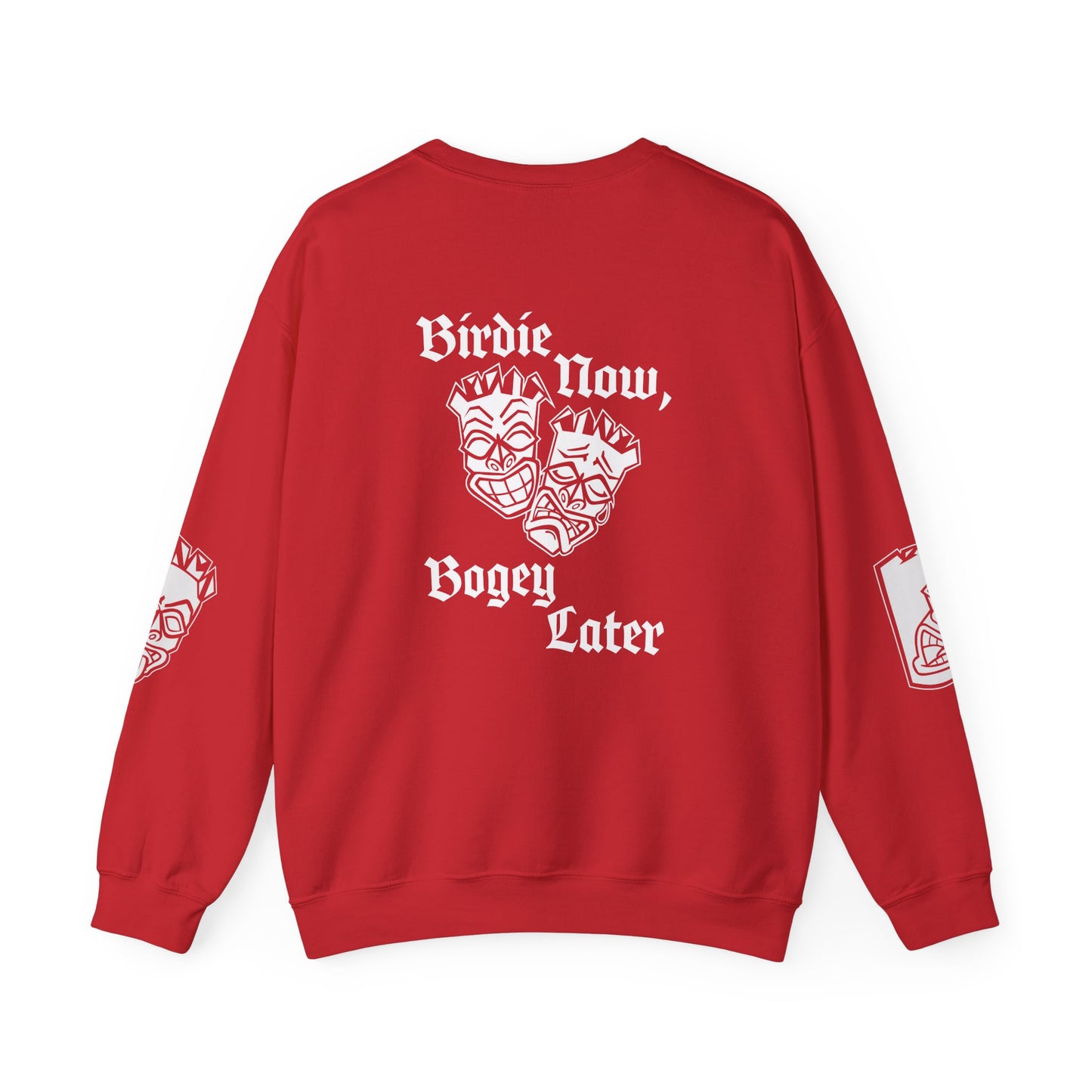 "Birdie Now, Bogey Later" Tiki Golf Crewneck Sweatshirt