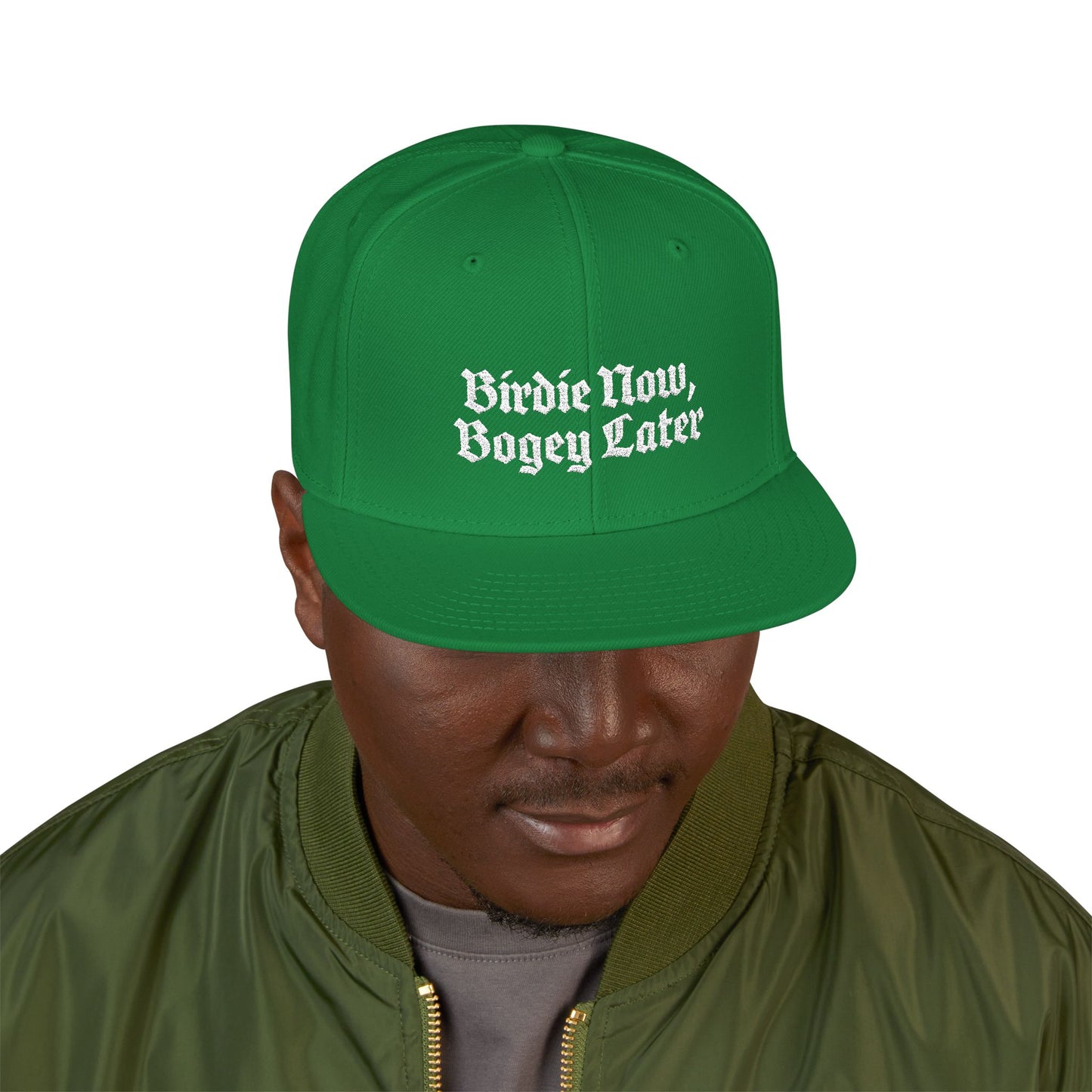 BNBL White Embroidered Snapback