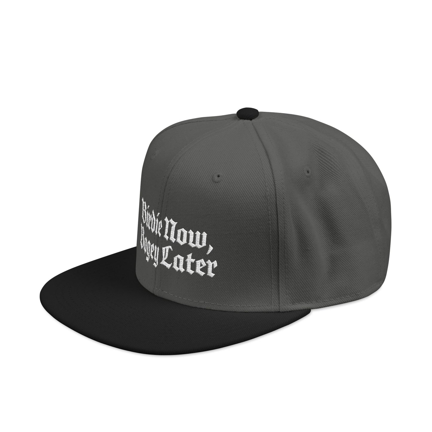 BNBL White Embroidered Snapback