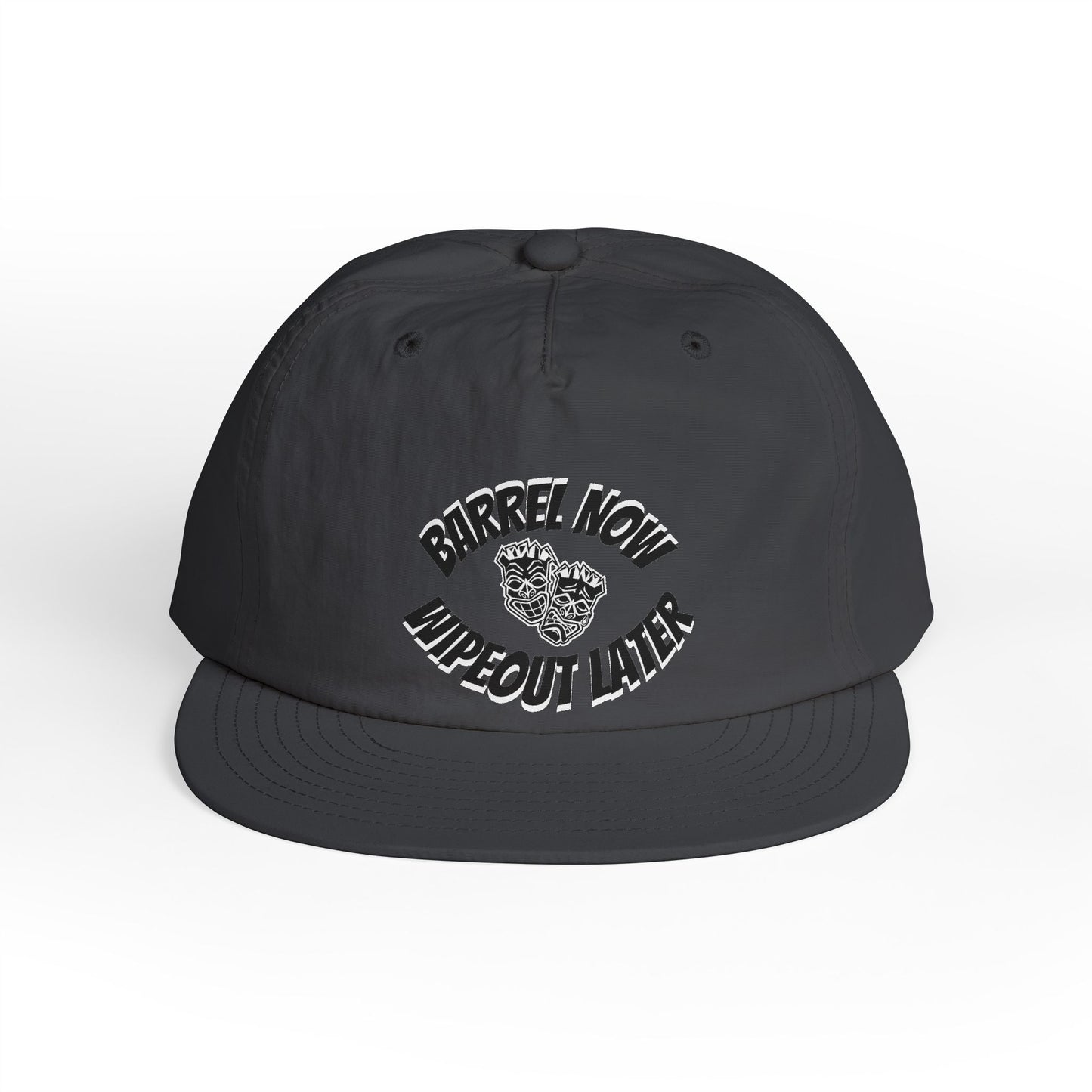 "Barrel Now, Wipeout Later" Tiki Surf Club Snapback