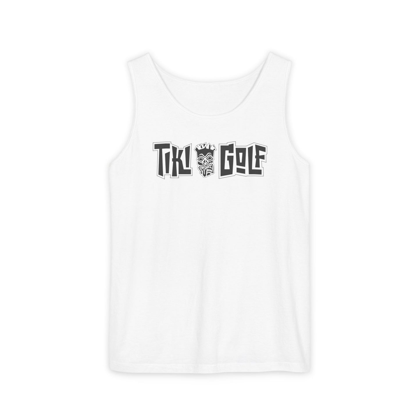 "Birdie Now, Bogey Later" Tiki Golf Tank Top