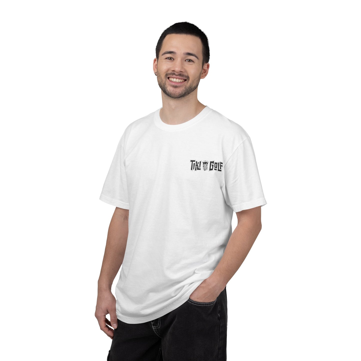 "Birdie Now, Bogey Later" Tiki Golf Graphic Tee