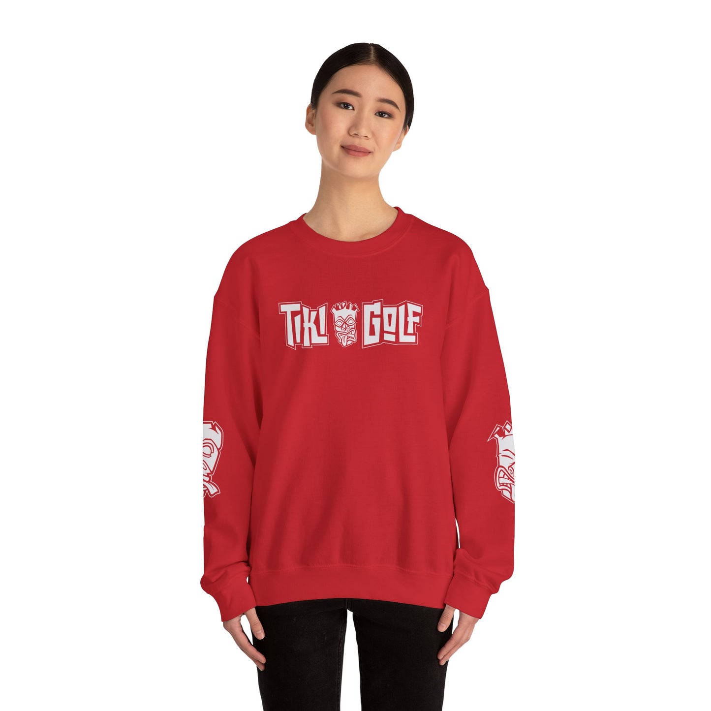 "Birdie Now, Bogey Later" Tiki Golf Crewneck Sweatshirt