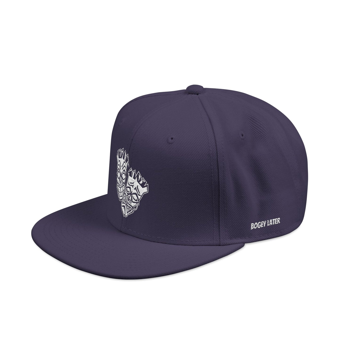 "Birdie Now, Bogey Later" Embroidered Tiki Golf Snapback