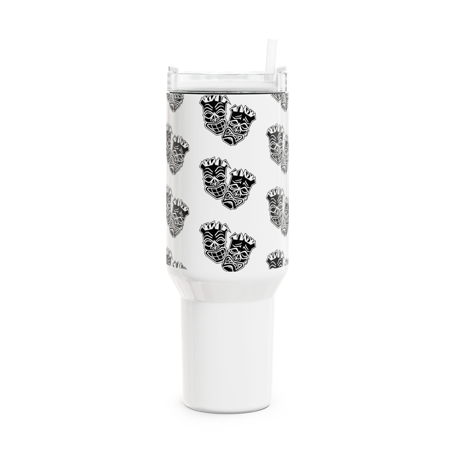 Now & Later Tiki Heads 40oz Insulated Travel Tumbler