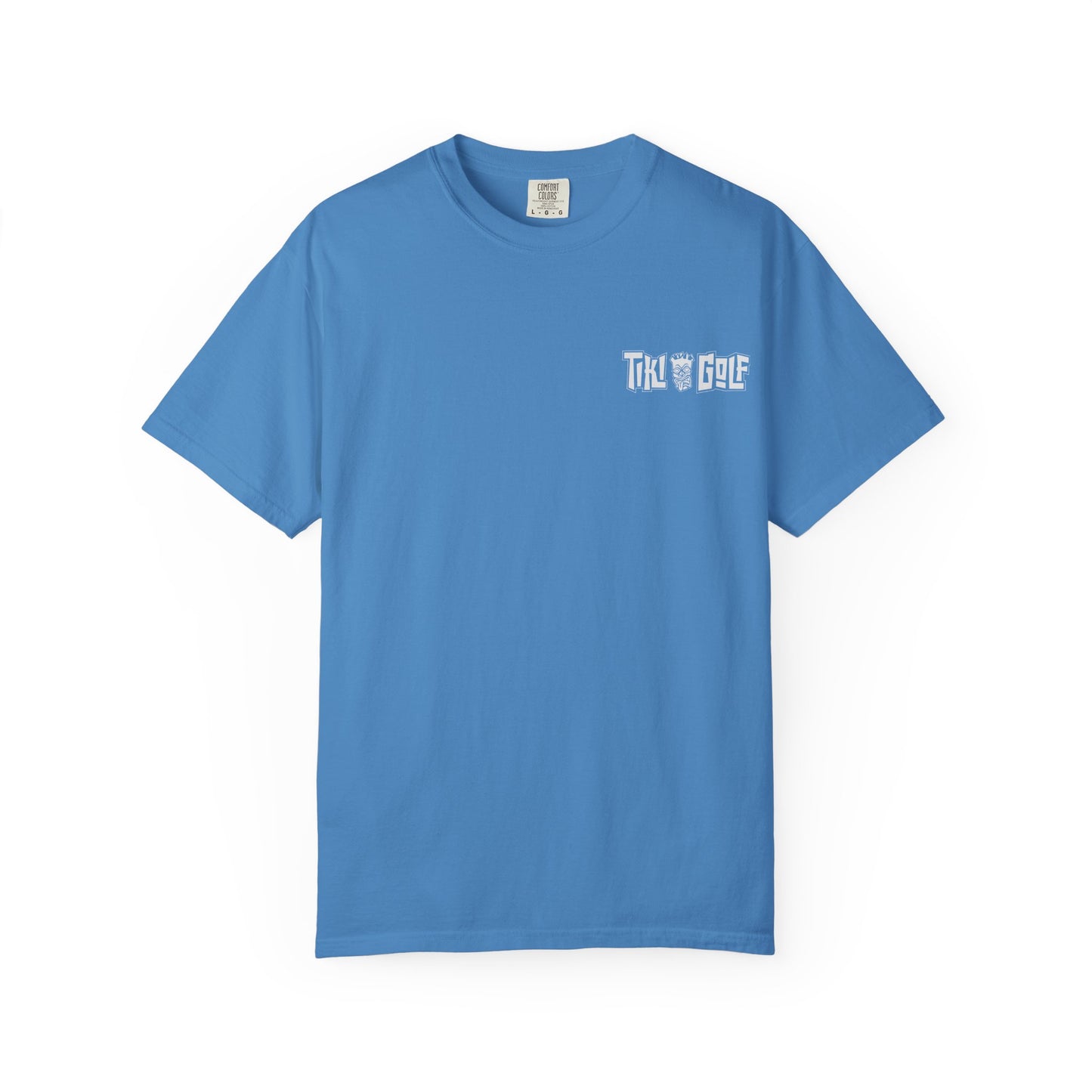 "Birdie Now, Bogey Later" Tiki Golf Graphic Tee