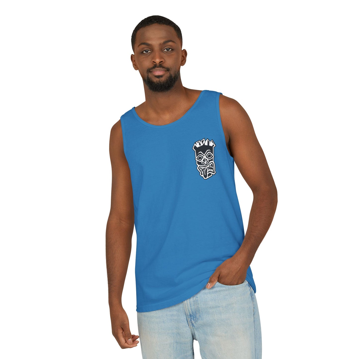 Tongue Out Tiki Tank Top