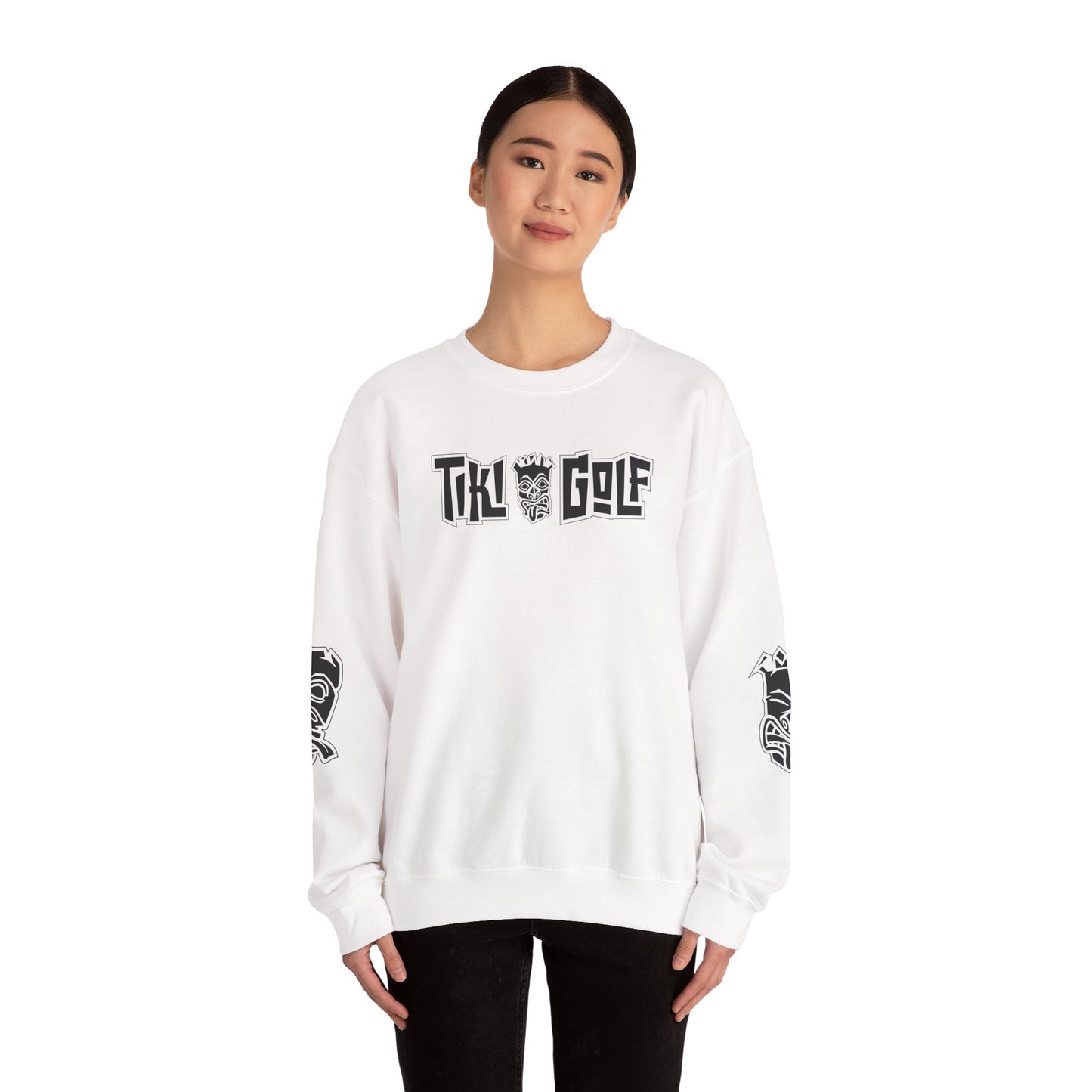 "Birdie Now, Bogey Later" Tiki Golf Crewneck Sweatshirt