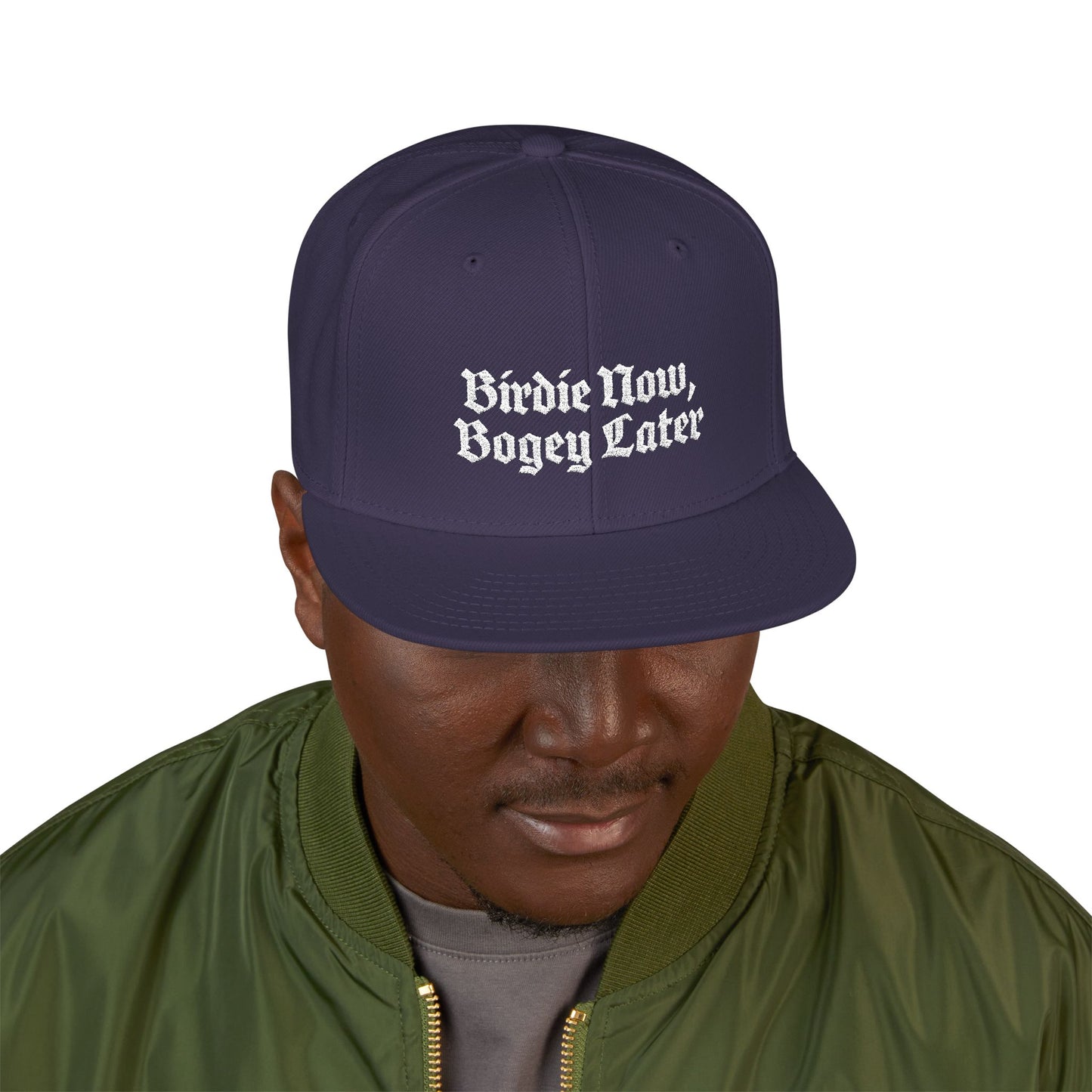 BNBL White Embroidered Snapback