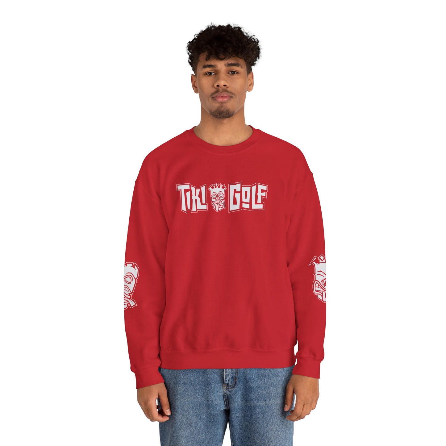 "Birdie Now, Bogey Later" Tiki Golf Crewneck Sweatshirt