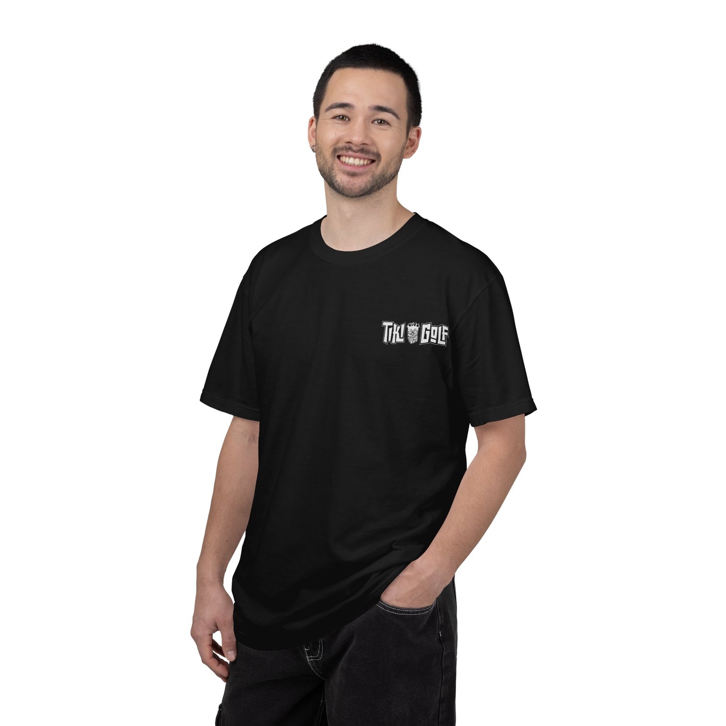 "Birdie Now, Bogey Later" Tiki Golf Graphic Tee
