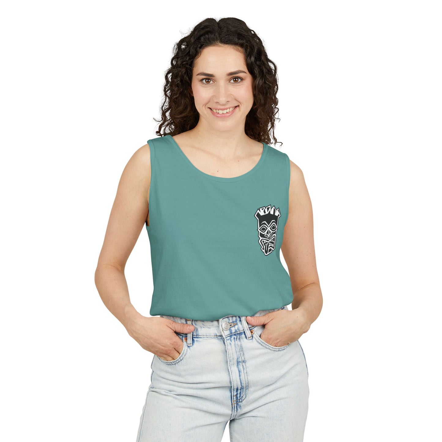 Tongue Out Tiki Tank Top