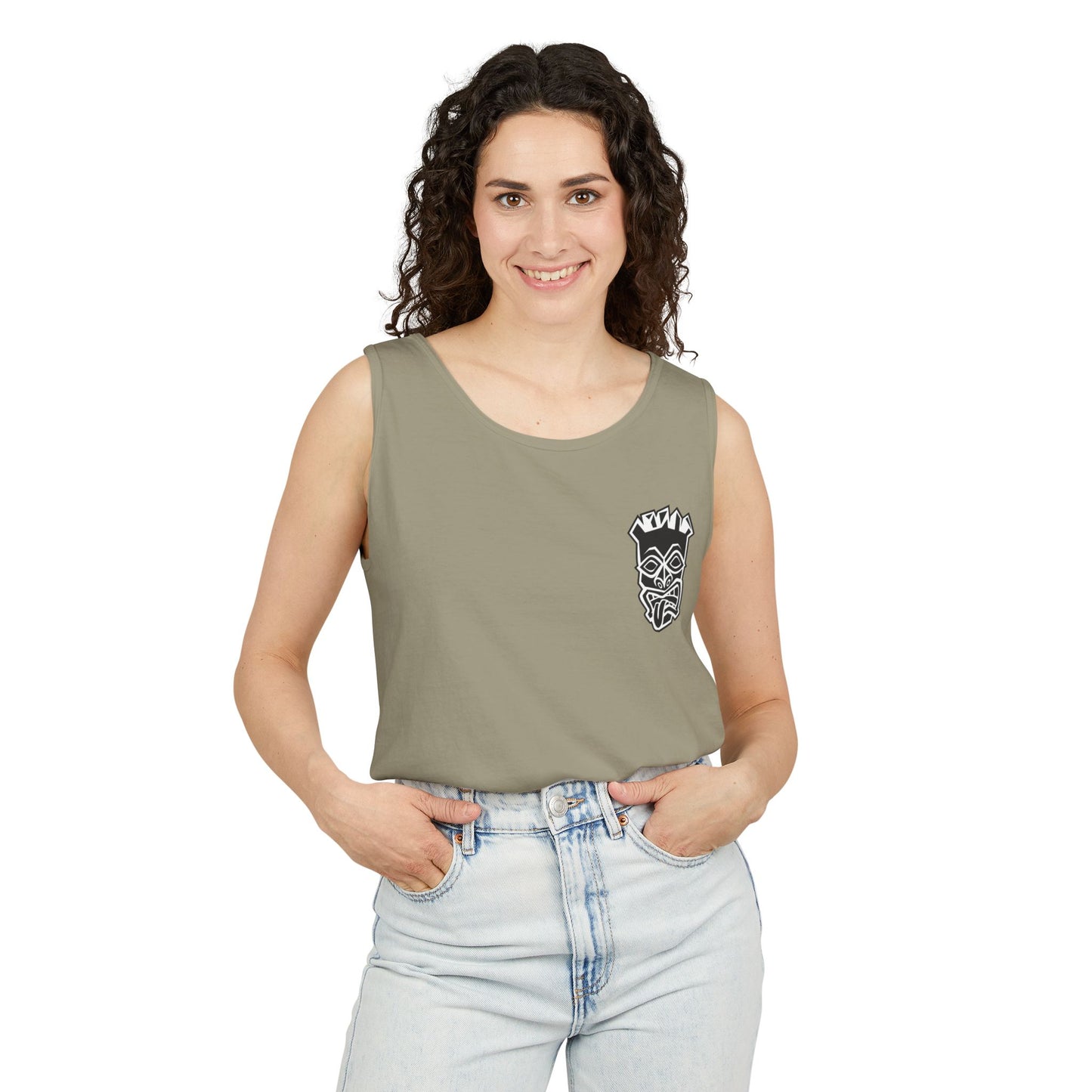 Tongue Out Tiki Tank Top