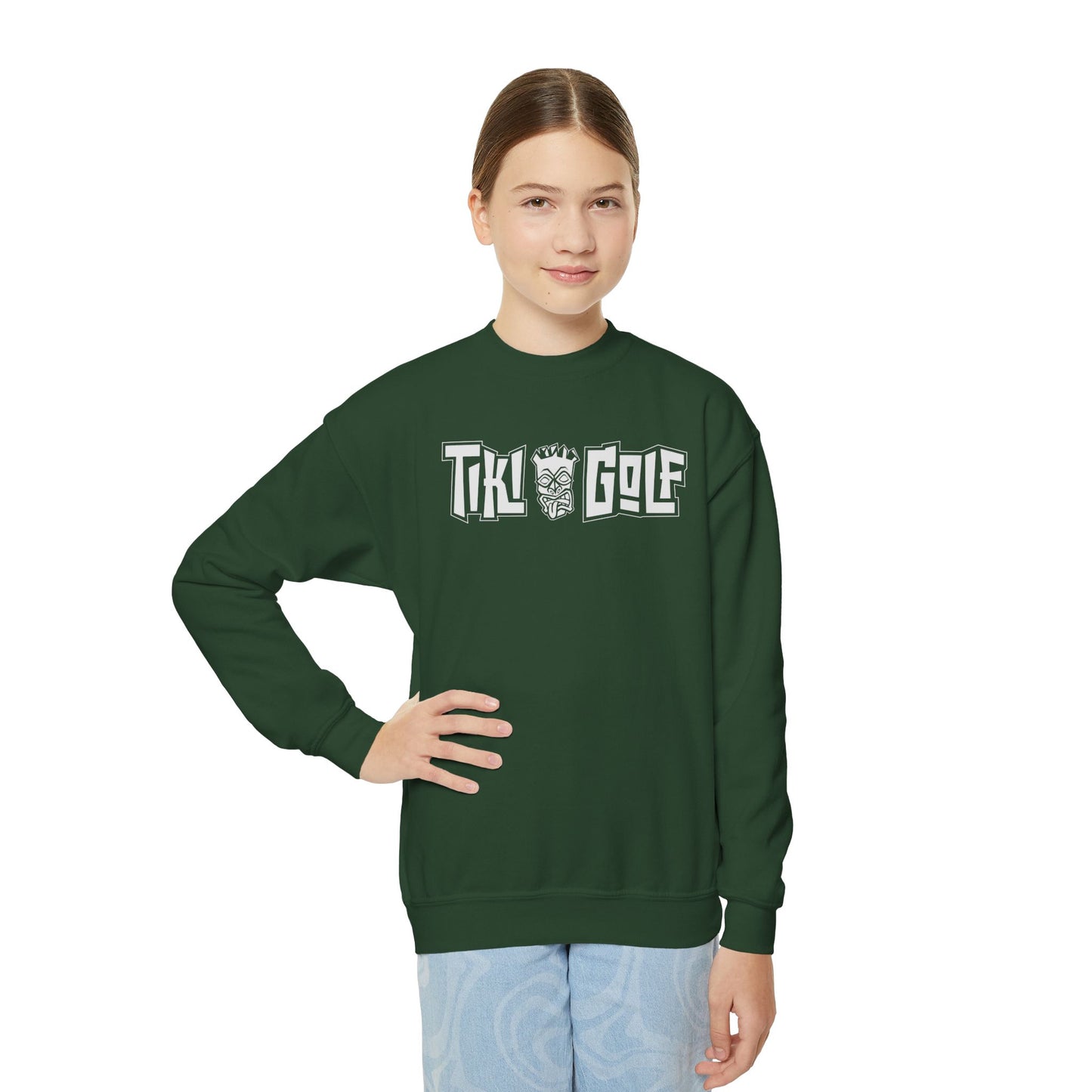 "Birdie Now, Bogey Later" Kids Crewneck Sweatshirt