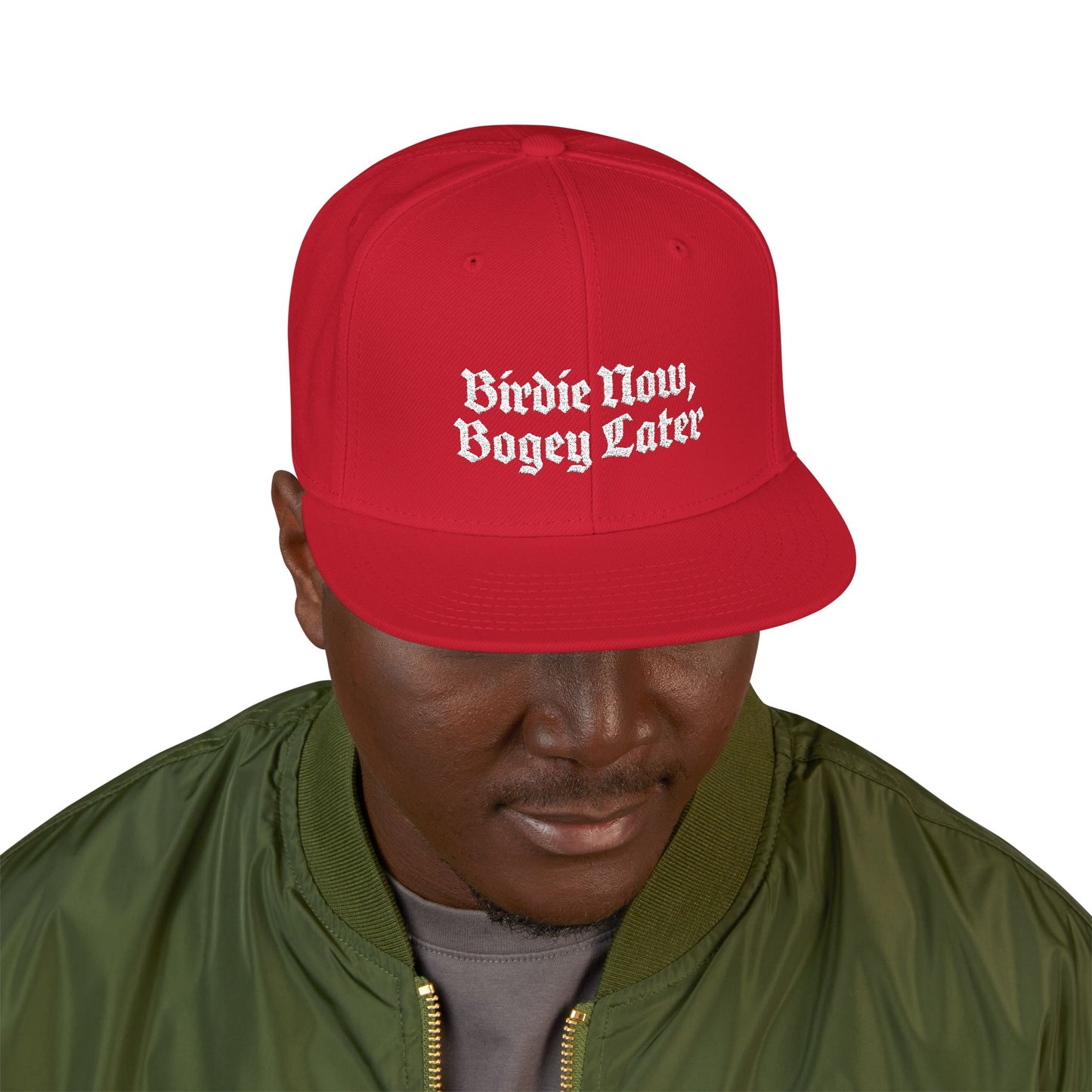 BNBL White Embroidered Snapback