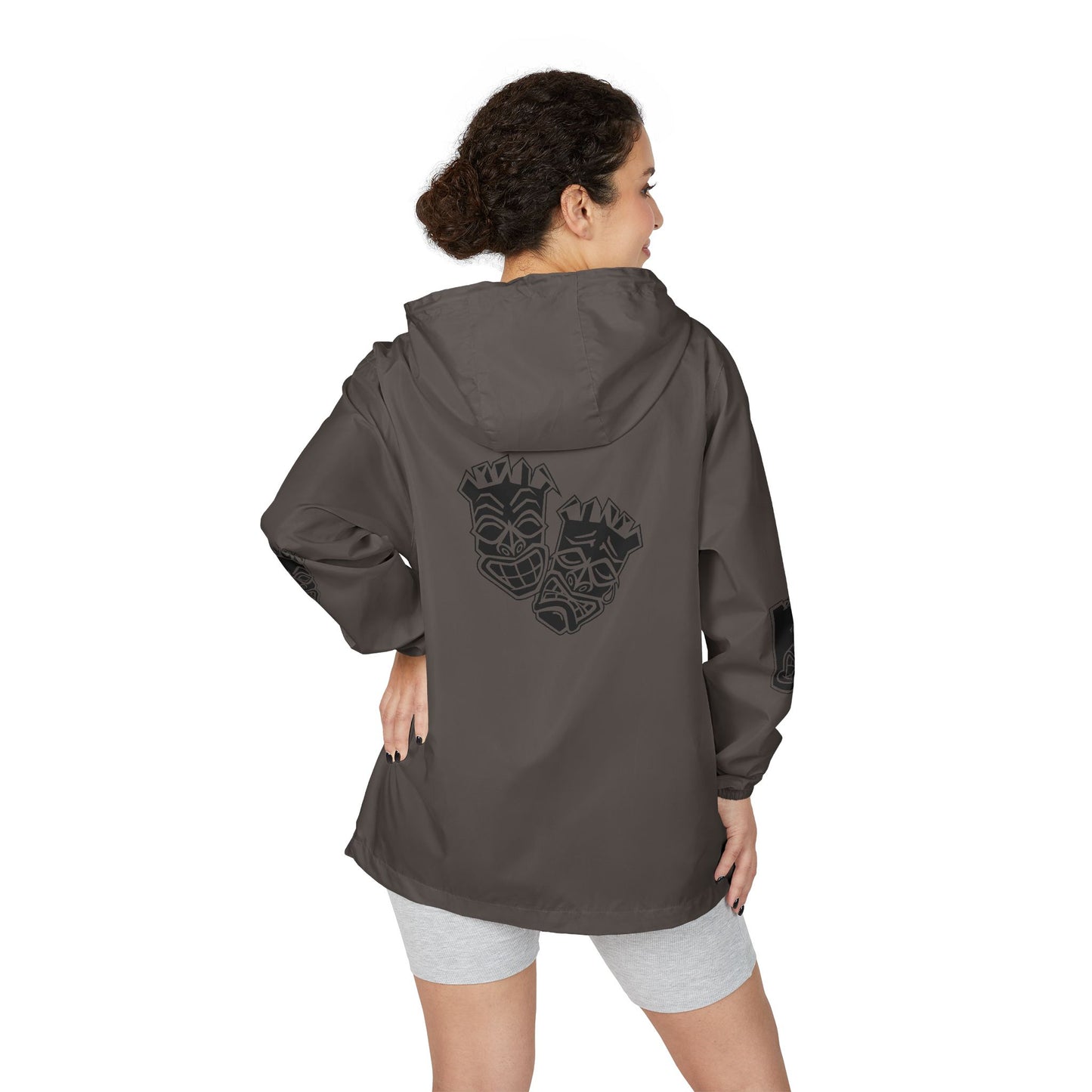 Now & Later Tiki Heads Golf Windbreaker