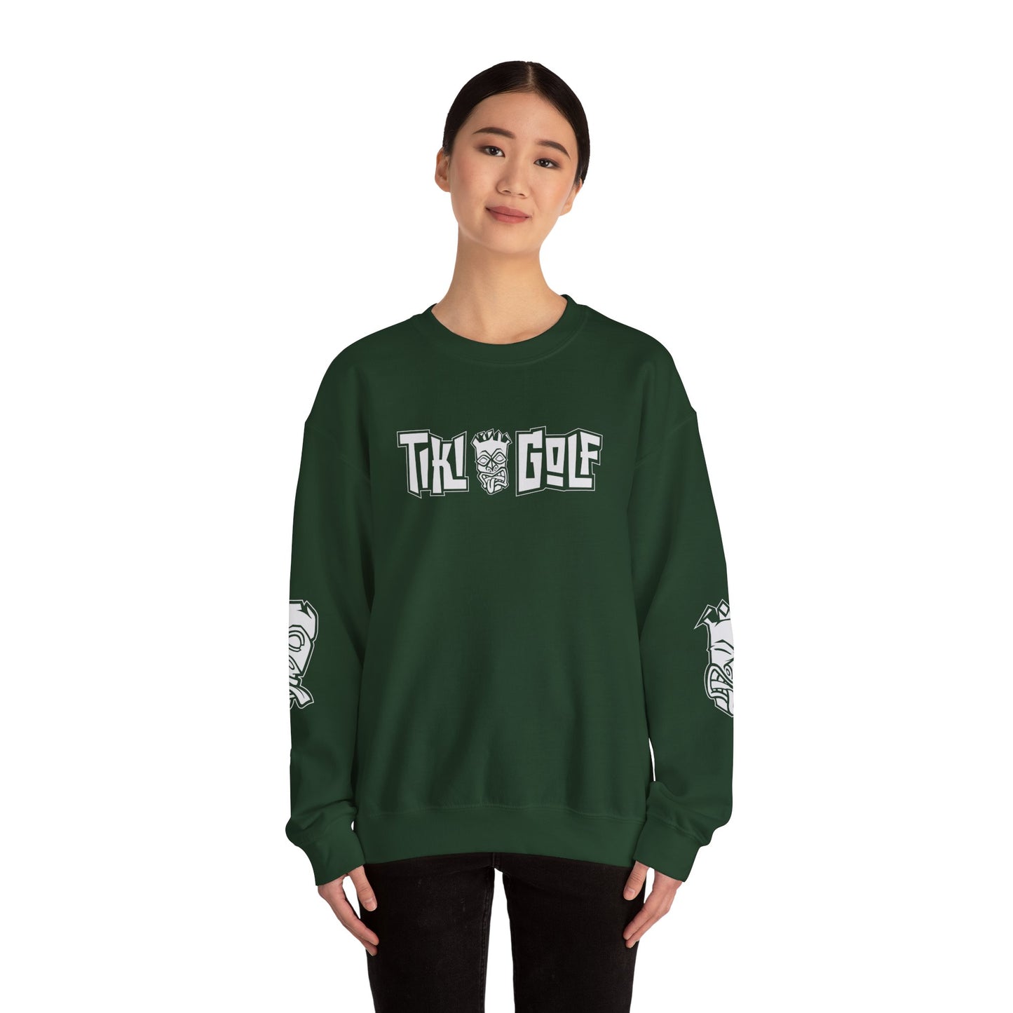 "Birdie Now, Bogey Later" Tiki Golf Crewneck Sweatshirt