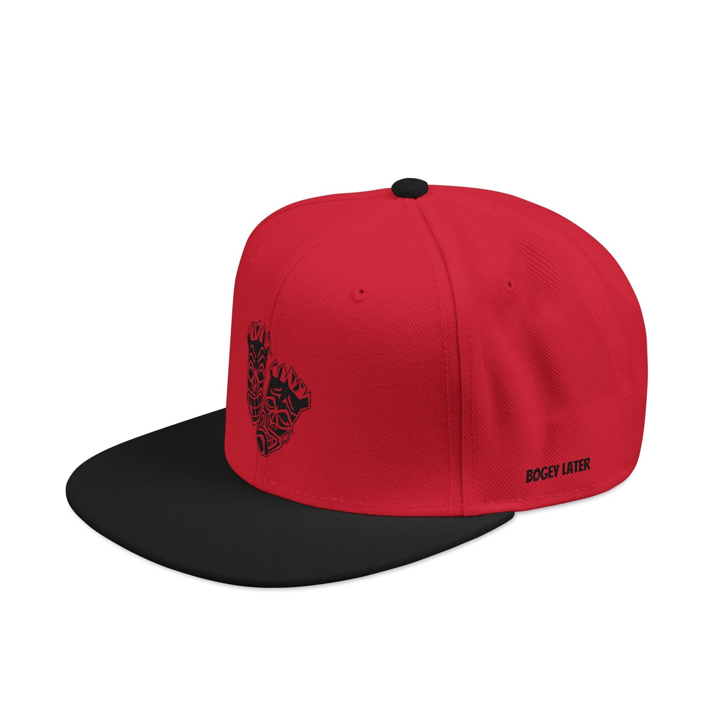 "Birdie Now, Bogey Later" 2 Tone Embroidered Tiki Golf Snapback
