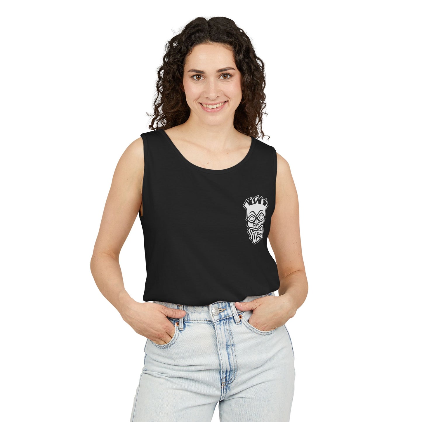 Tongue Out Tiki Tank Top
